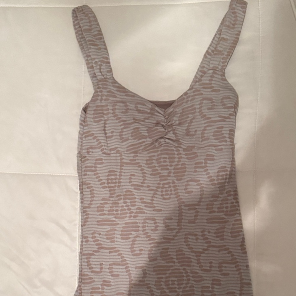 Free People Patterned Sleeveless Dress- stretch material.